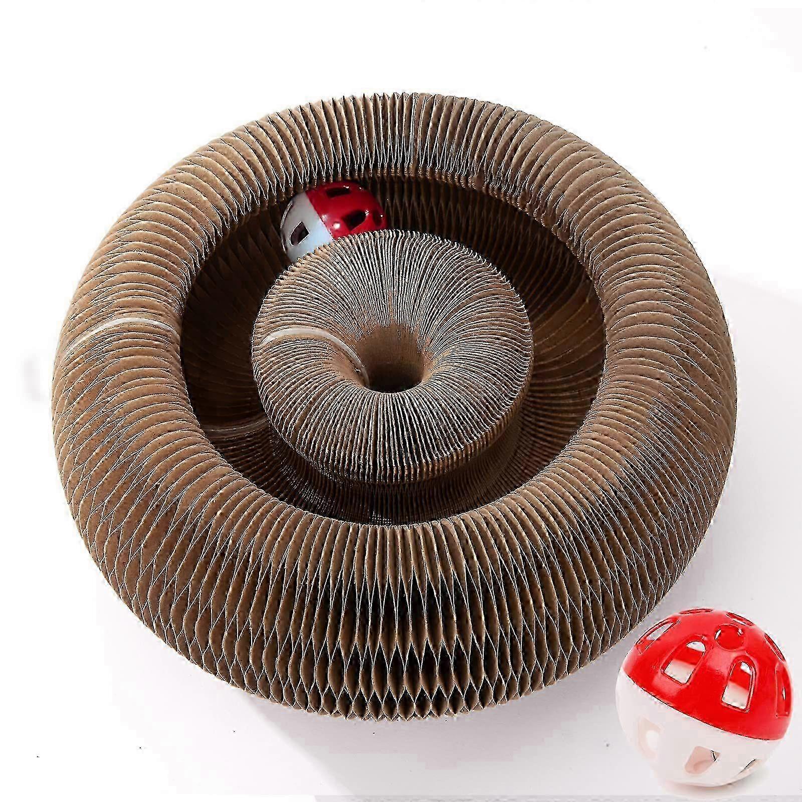 Interactive Scratching Cat Ball Track