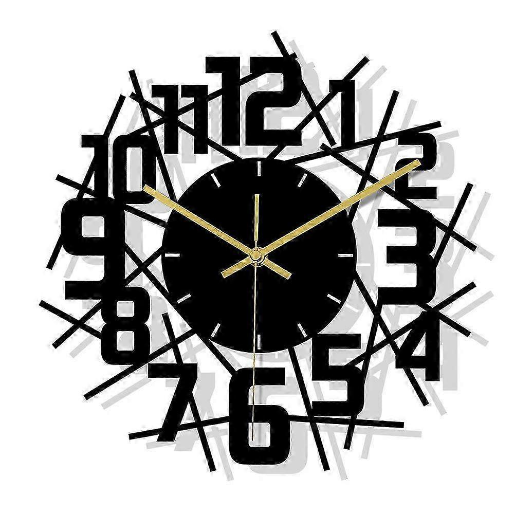Modern Geometric Silent Wall Clock