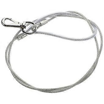 Correa de alambre de acero resistente a las mordeduras para perros, ideal para niños. Correa de metal resistente al desgaste para cachorros.