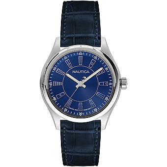 Nautica bst flags Quartz Analog Man Watch with NAPBST002 Cowskin Bracelet