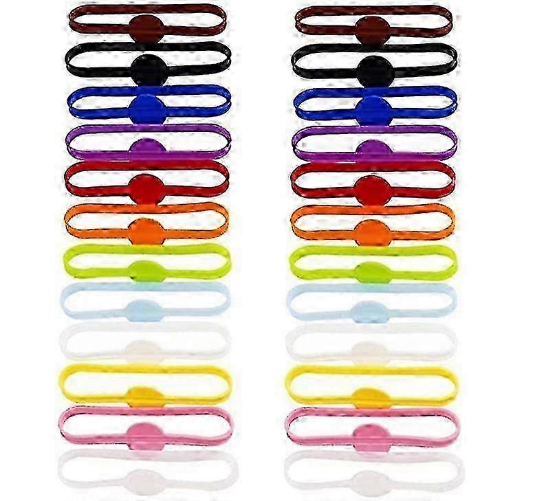 24pc Flexible Silicone Wine Identifiers