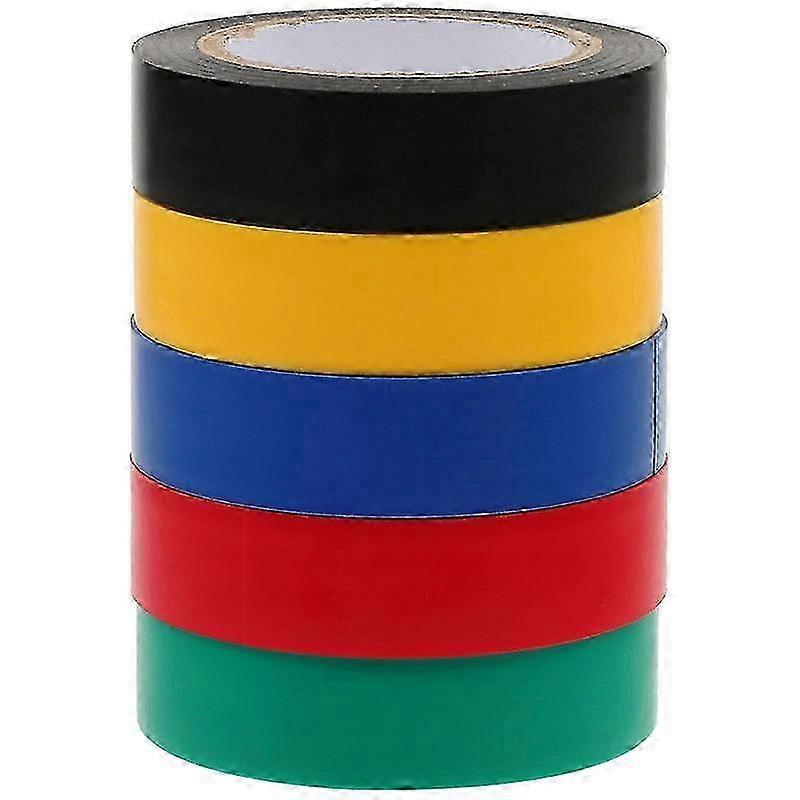 multi-functional electrical tape 5 rolls for indoor projects