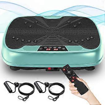 Vibration plate training device, whole body training fitness platform, vibration plate with resistance bands for home training equipment with speed co
