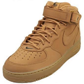 Nike Air Force 1 Mid 07 Prm Qs Mens Fashion Trainers in Flax