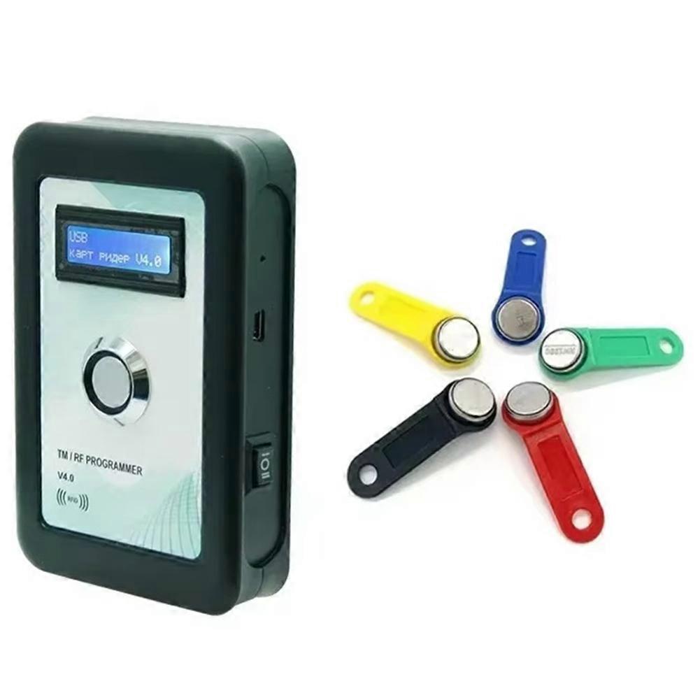  TMRF-V4.0 IButton Programmer DS1990A Duplicator Copier 125KHz RFID Reader Recorder RW1990 Key Marker