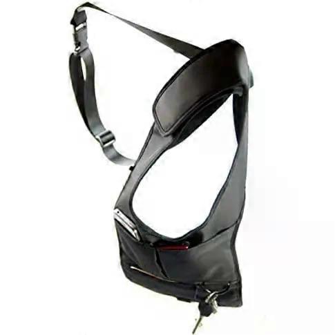 Men's Underarm Bag with Three Pockets, Adjustable Shoulder Strap