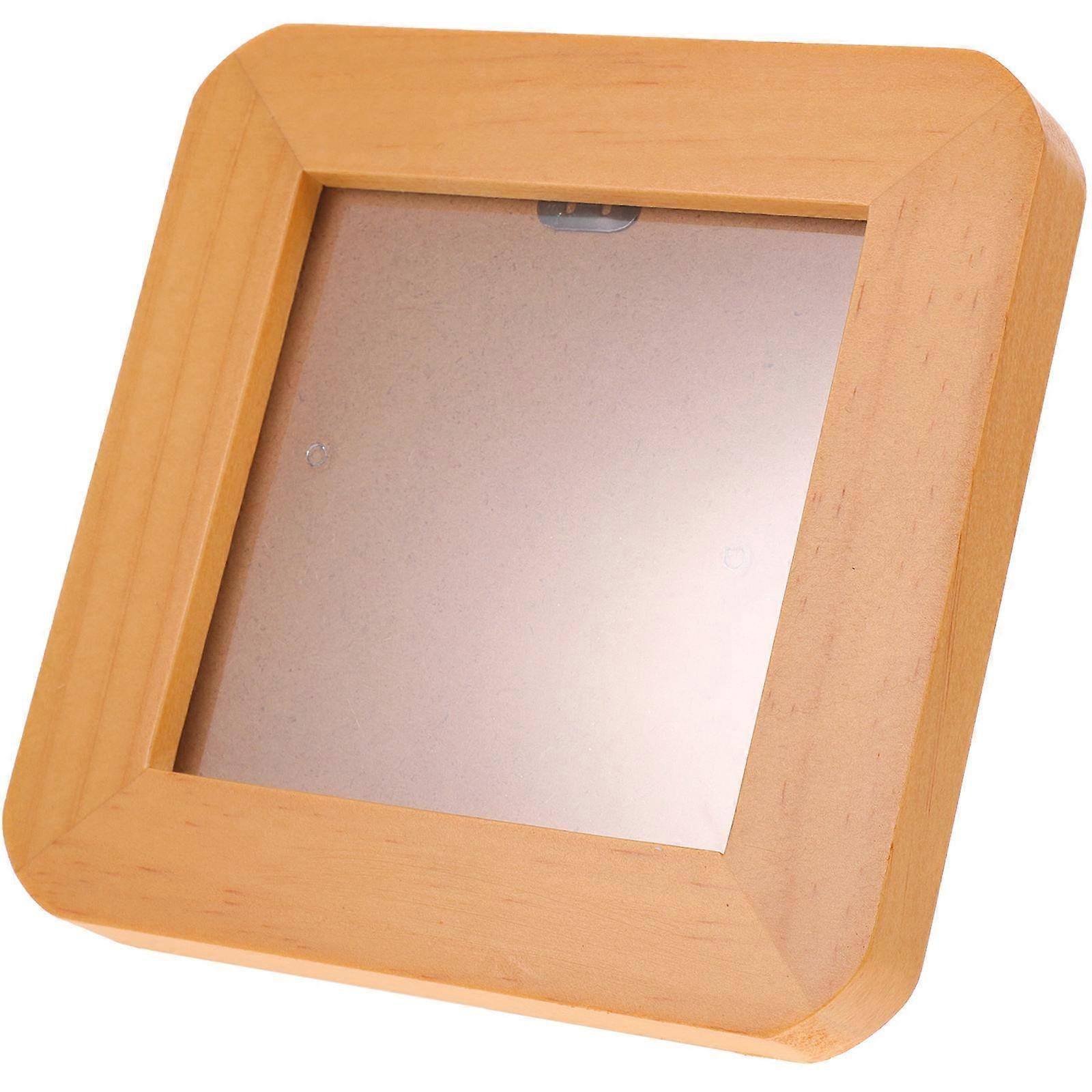 Solid Wood Photo Frame Square Display Frame for Decoration Use