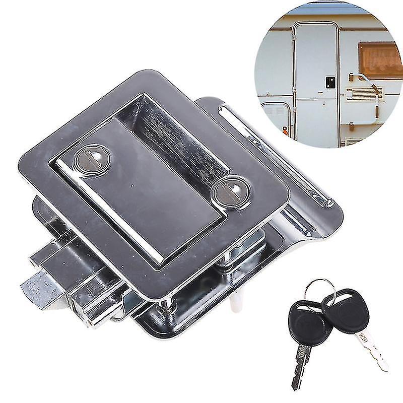 Caravan Rv Travel Trailer Entry Door Lock Camper Door Latch Handle With Keys