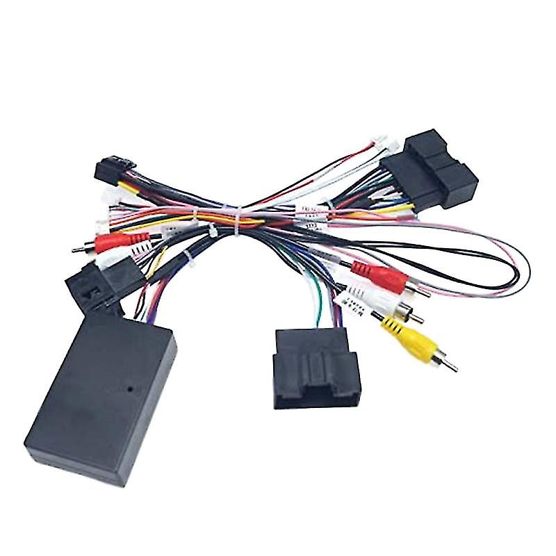 Car 16pin Audio Power Cord Radio Wiring Harness With Canbus Box For Focus F150 2012-2015