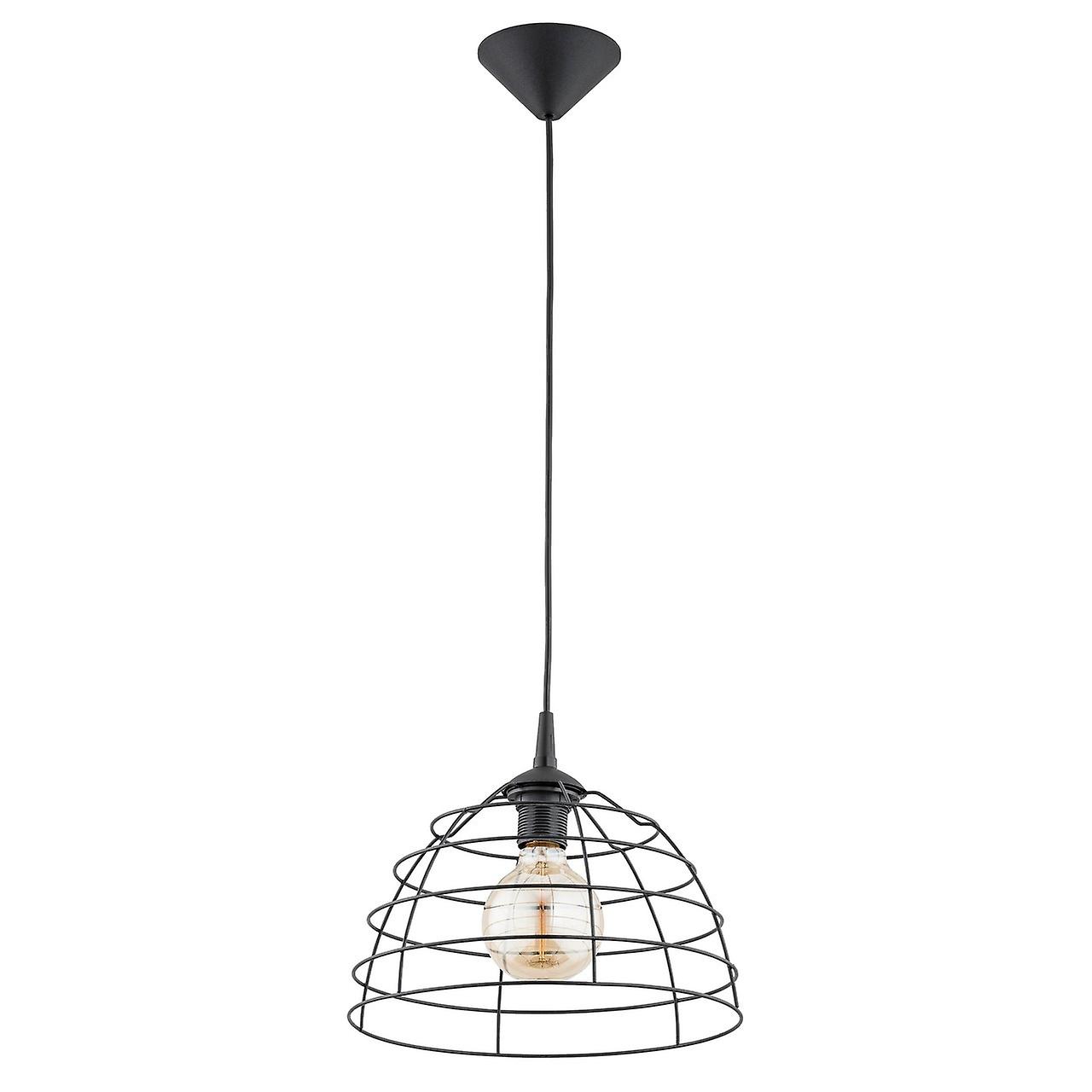Don Wire Frame Pendant Ceiling Light Black, 30cm, 1x E27