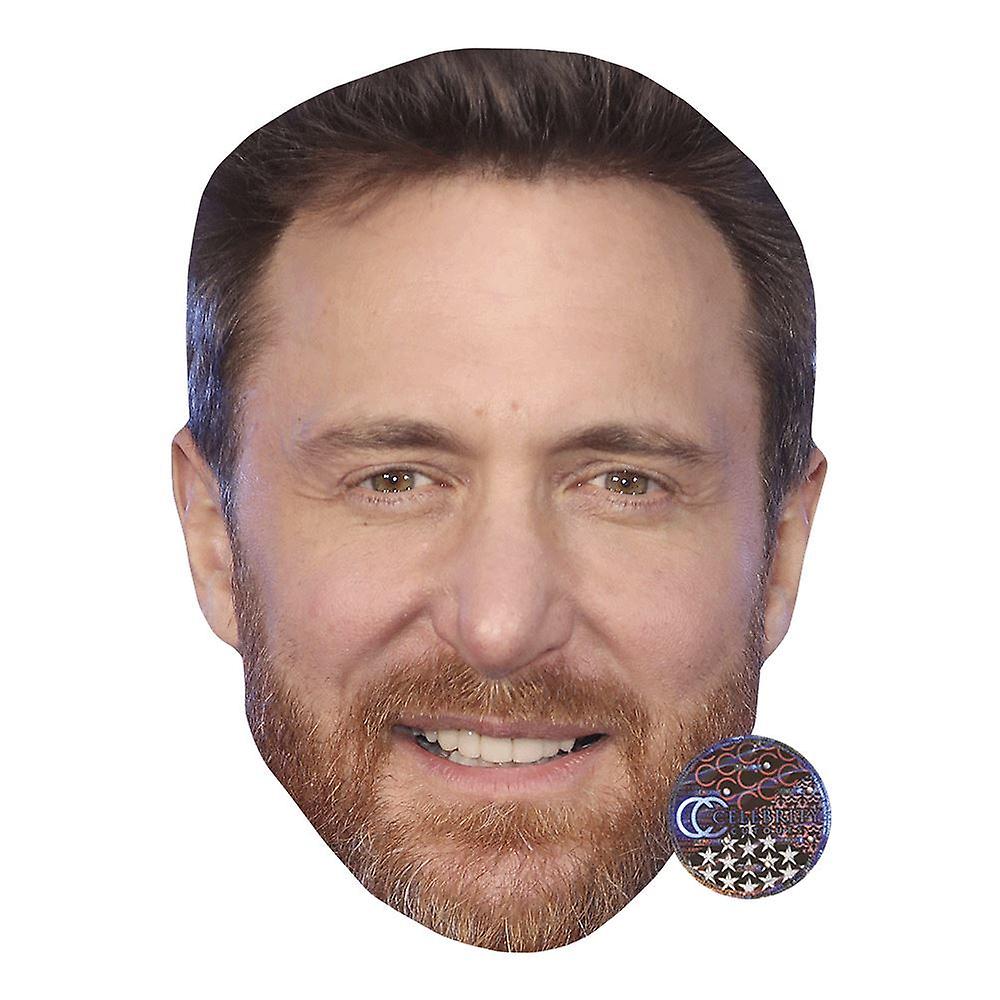 David Guetta (2018) Celebrity Mask, Flat Card Face
