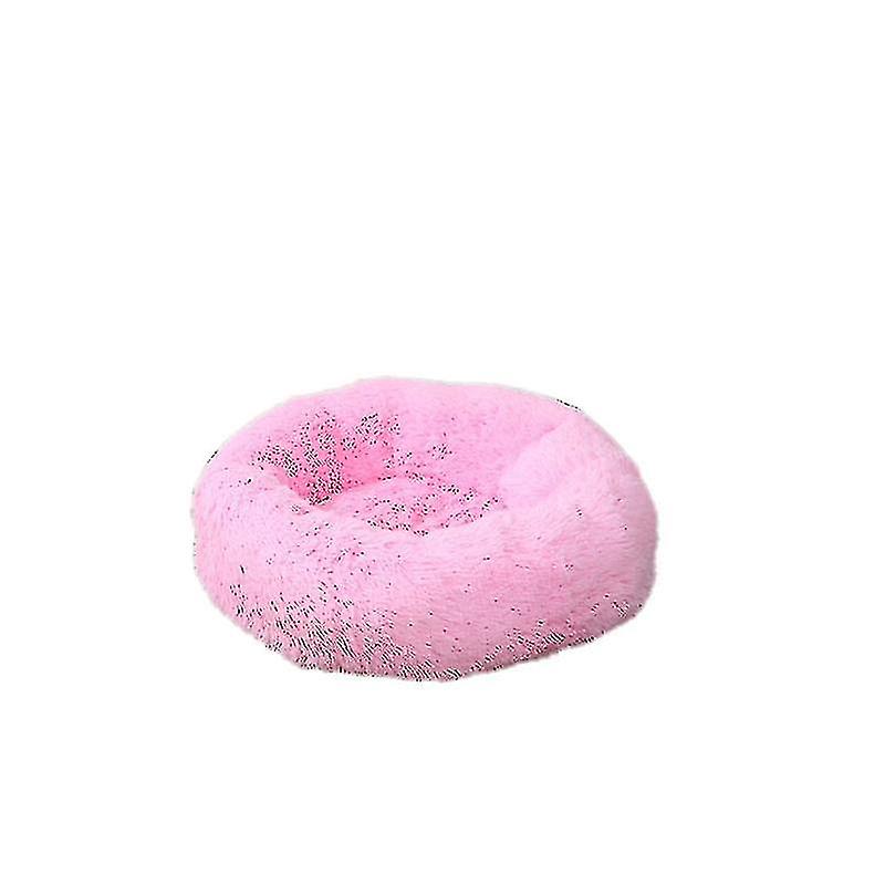 Washable Calming Comfy Donut Style Plush Pet Cat Or Dog Bed