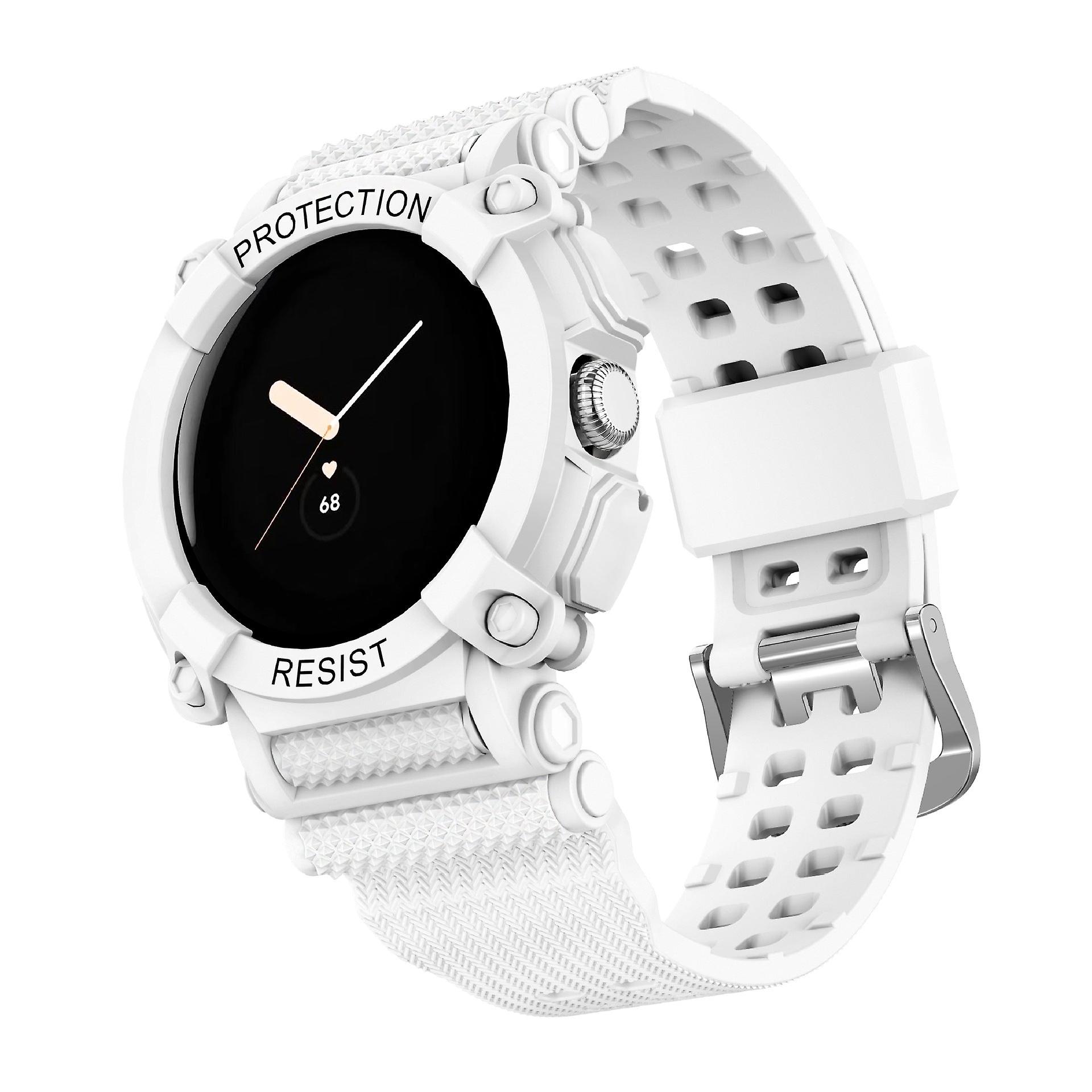 2 In 1 Anti-drop Case+Strap For Google Pixel Watch Bracelet Correa With Screen Protector Cover