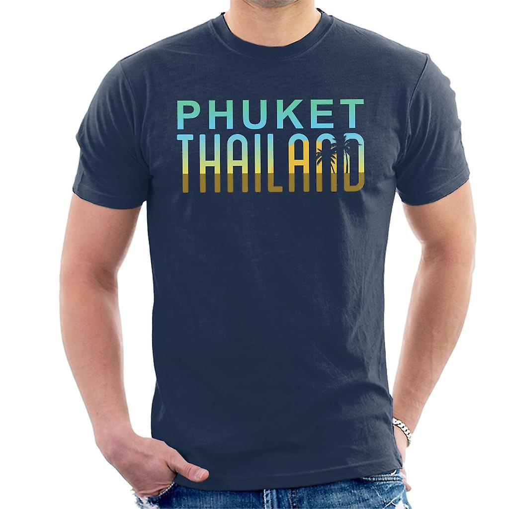 Phuket Sunset siluett mäns T-Shirt