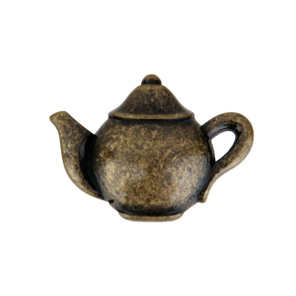 Vintage Teapot Teakettle Door Handles Cabinet Cupboard Knobs Pull Bronze