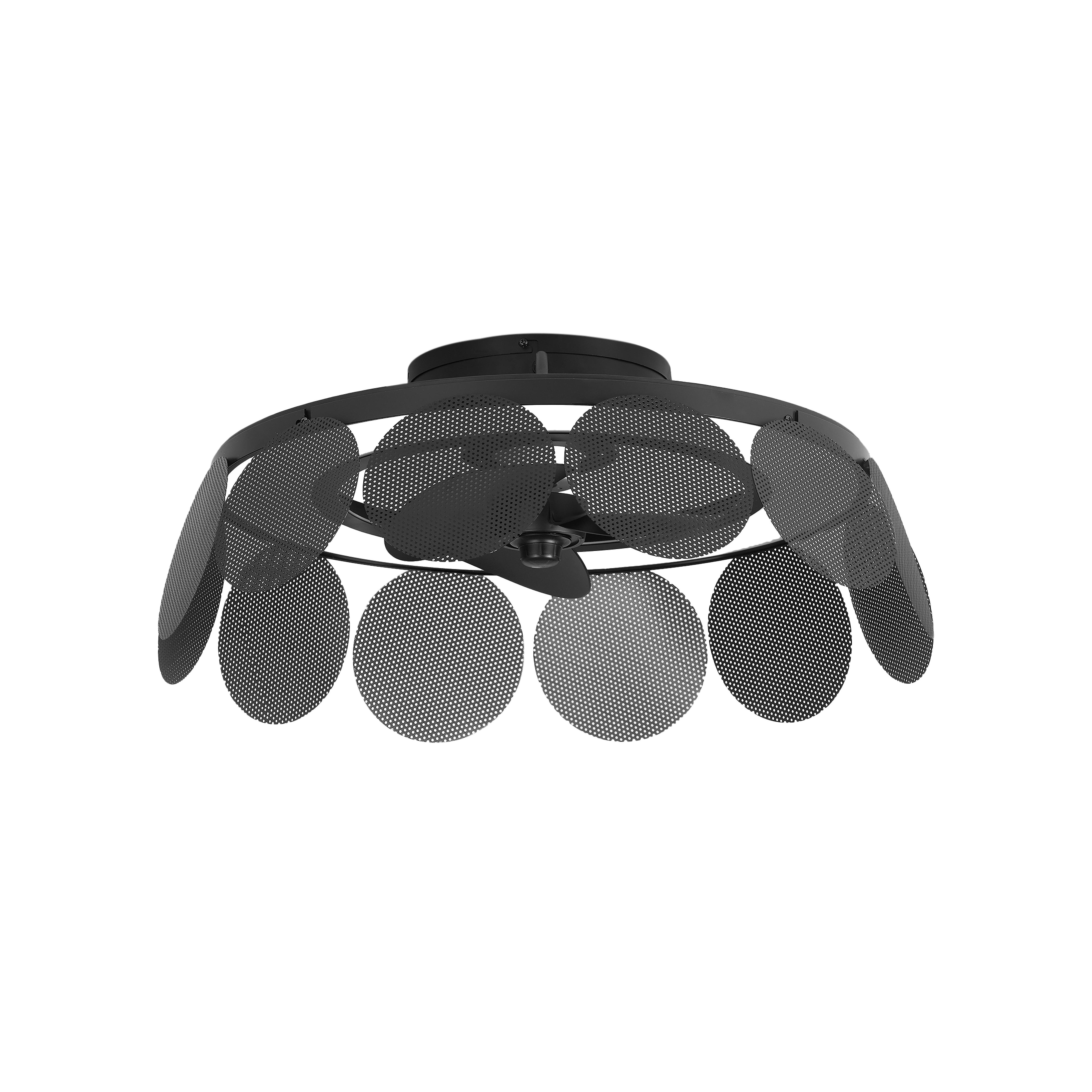 Cil LED 3 Blade Ceiling Fan Black 2700-6000K, IP44