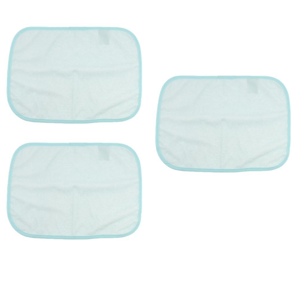3pcs Washable Bed Sheet Mattress Elderly Incontinence Pad Protector Blue