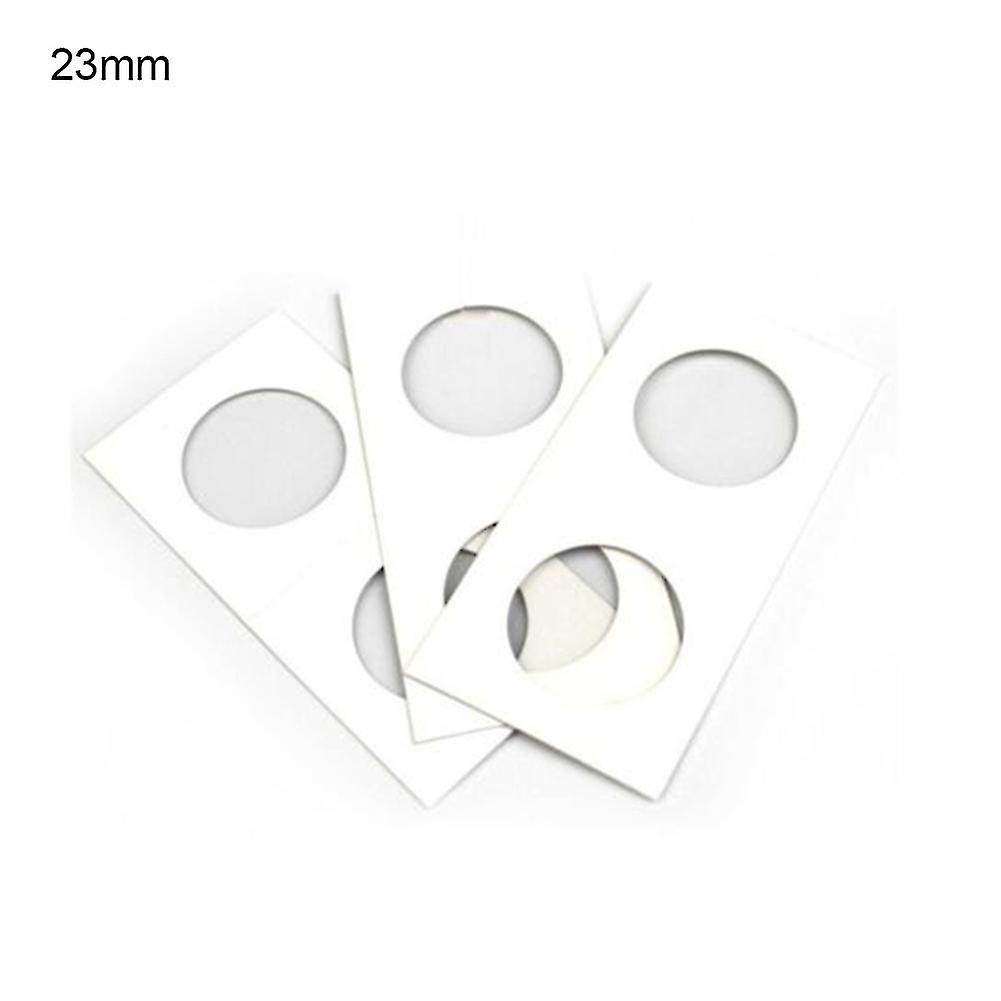 20.5/23/25/27.5/31.5/35mm Coin için 100 adet Karton Flip Ekran Saklama Tutucu
