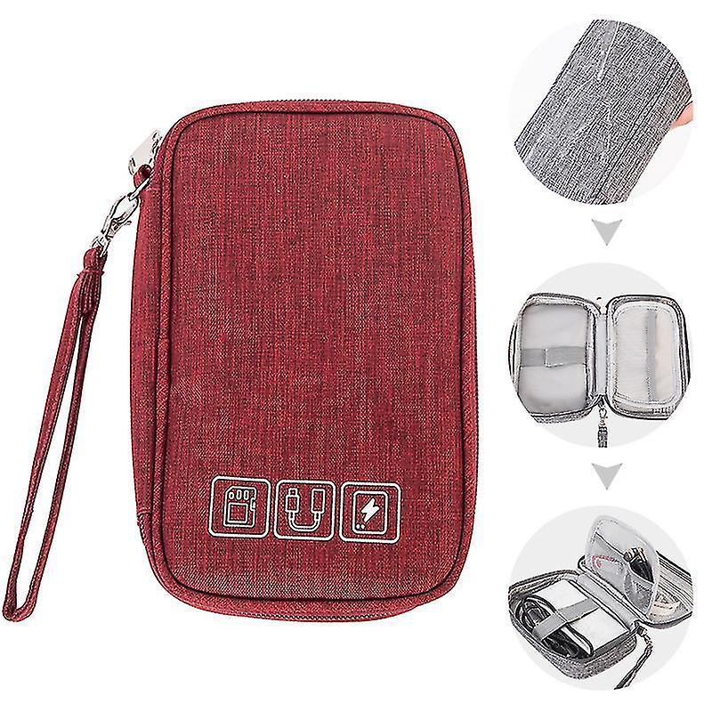 Travel Cable Bag Organizer Charger Storage Electronics Usb Case