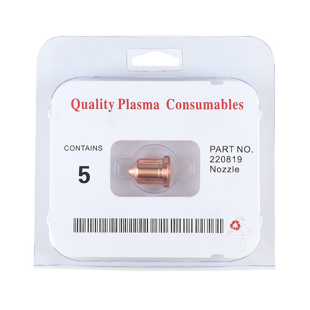 5pcs Plasma Cutter Nozzles Torch Tips Consumables 220819 for MAX65 Cutting Machine, Including Plasma Components