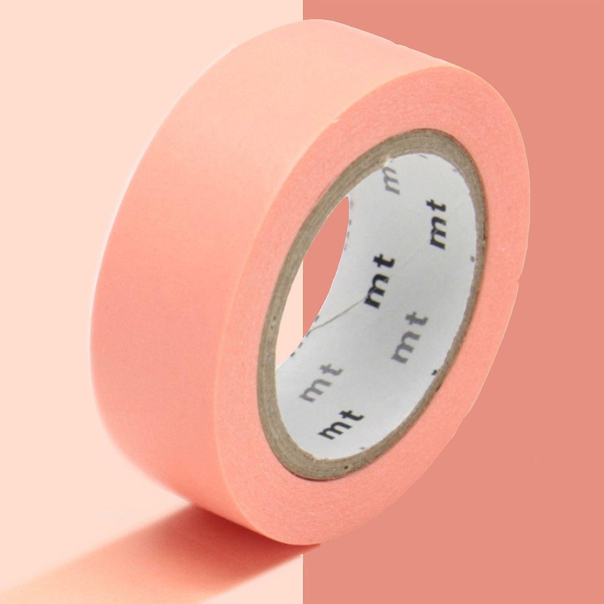 Masking tape unicolor - Salmon pink - 1,5 cm x 7 m