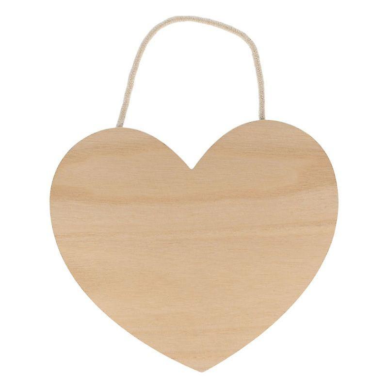 Wooden hanging heart 25 x 22 cm