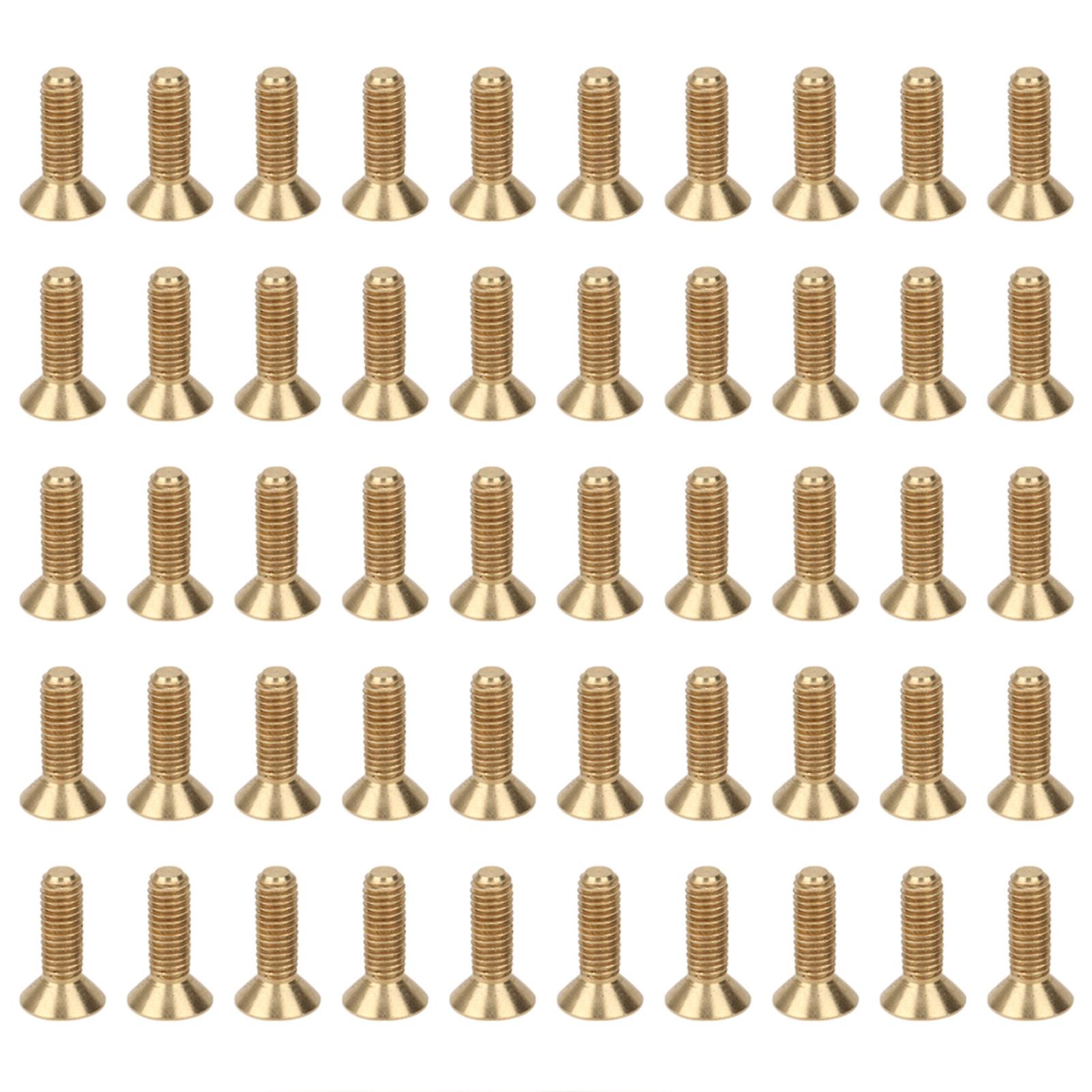 50Pcs Countersunk Hex Socket Screws Pure Copper Flat Head Hardware Accessories M5