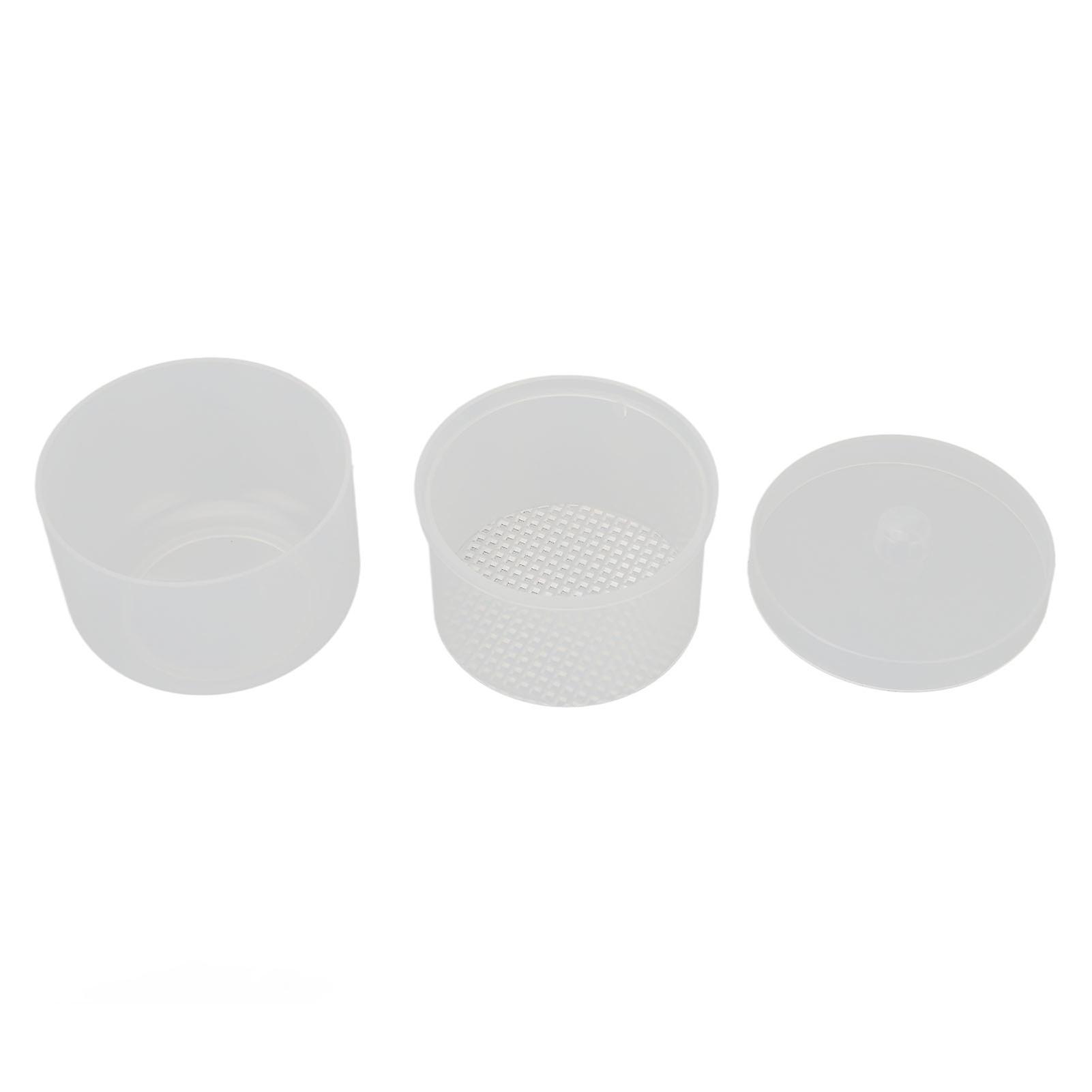 Grinding Head Clean Soak Box Cosmetic Brush Nail Art Drill Bits Soaking Container with Strainer
