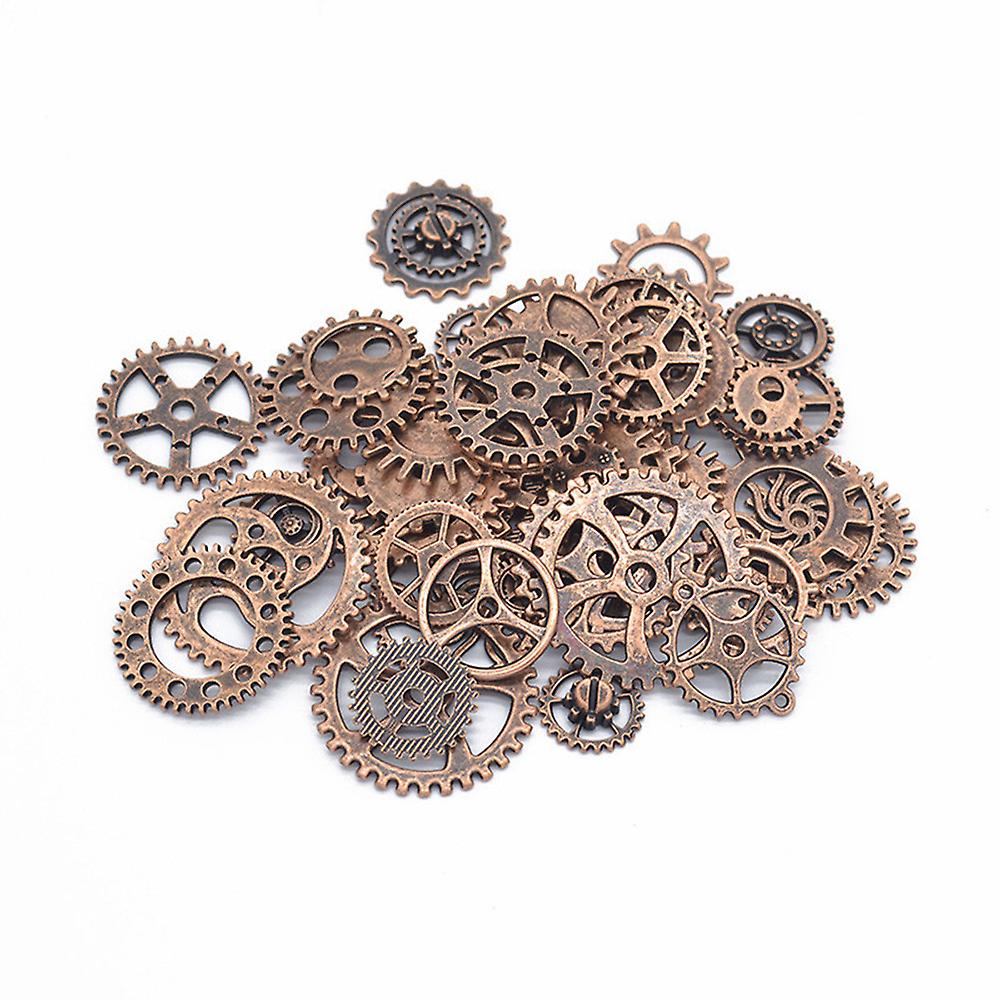 50-100g Metal Gears Mixed Vintage Pendant Steampunk Cogs Charms Jewelry Making
