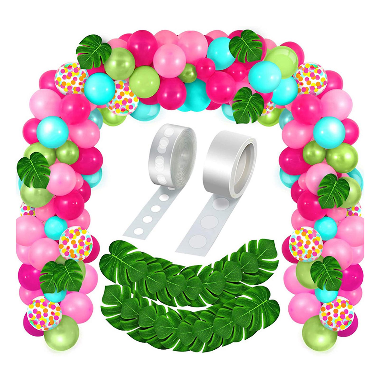 Tropical Hawaii Theme Latex Balloon Set Creative Balloon Garland Arch Decoration for Wedding Party