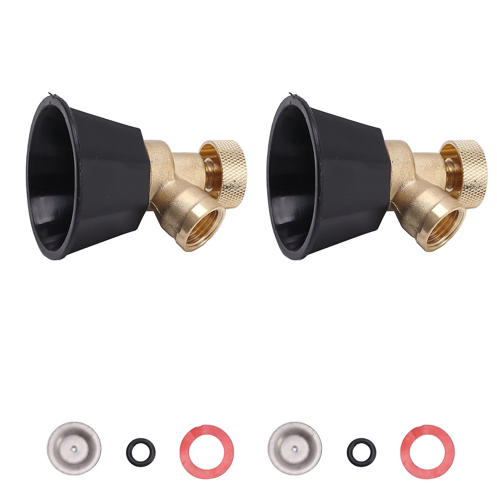 2 Set Adjustable Misting Nozzle Copper Plastic Big Fog Fine Mist Water Atomizing Spray Sprinkler 