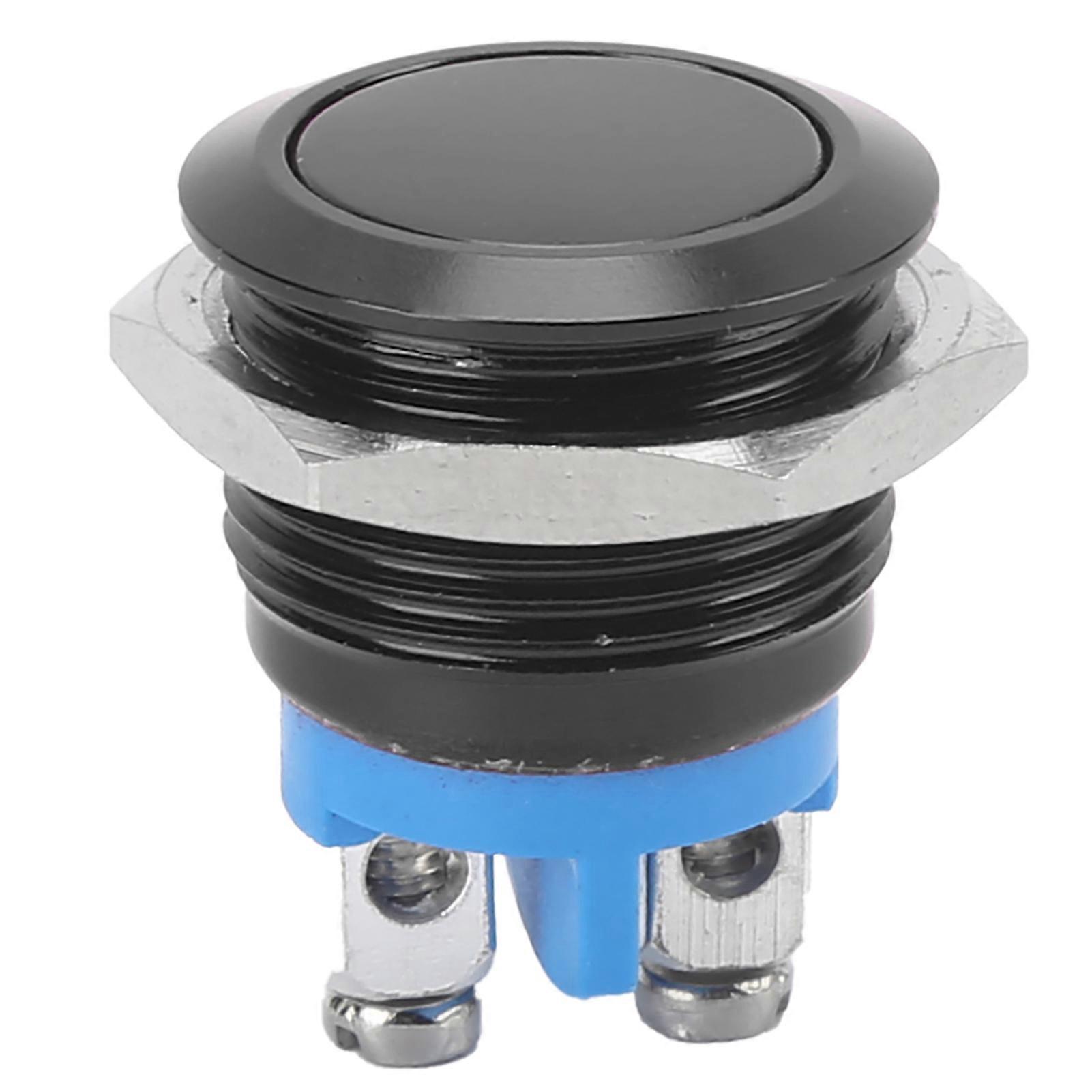 Metal push-button switch waterproof, self-resetting