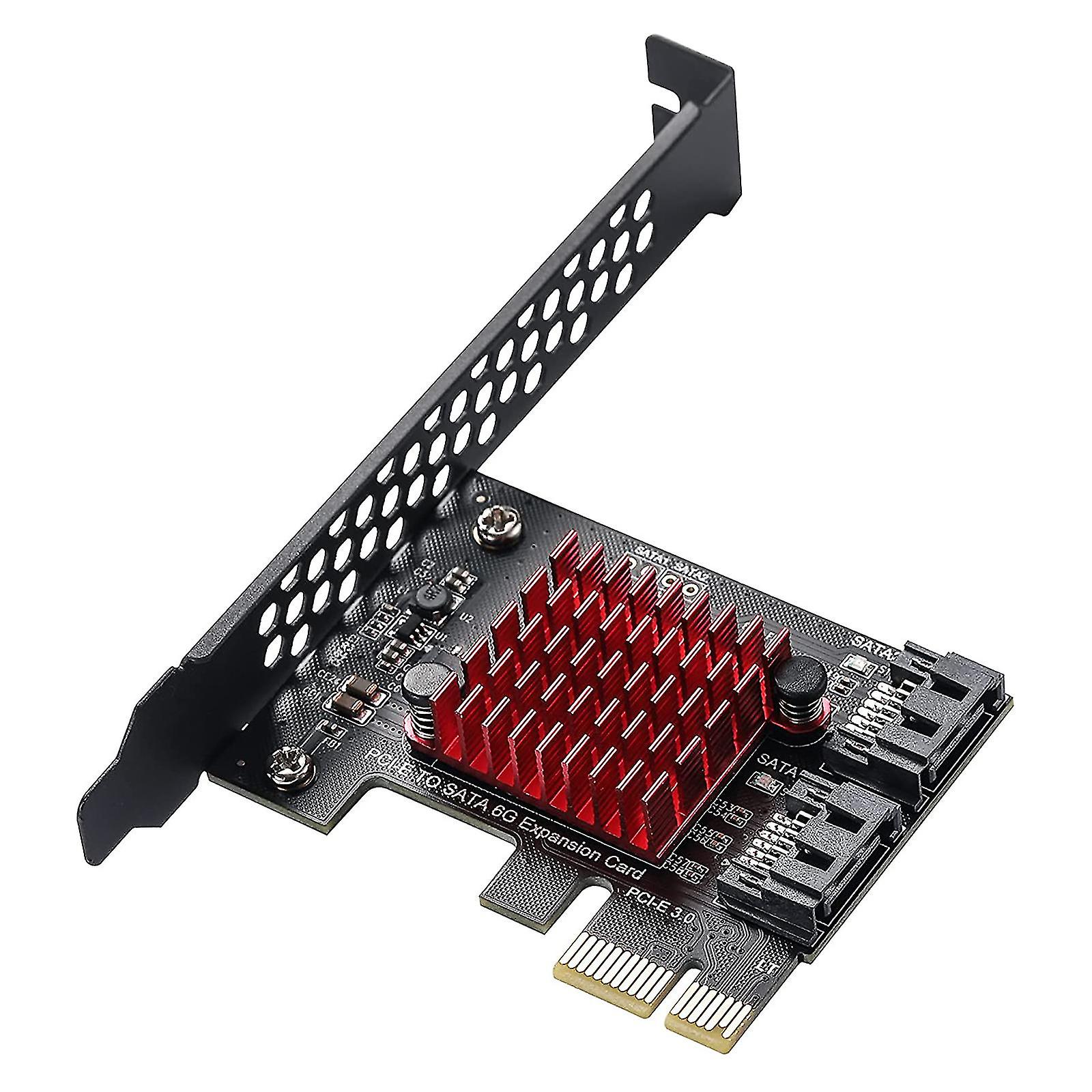 Full Speed Pcie Gen3 To Sata 3.0 Expansion Card Pcie X1 Full Speed To 2 Sata