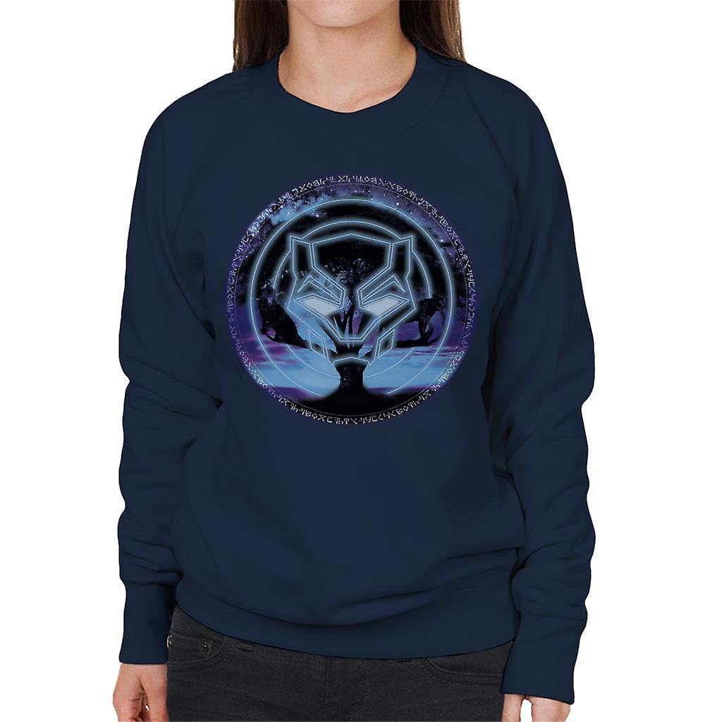 Marvel Black Panther Symbol Tree Women's Sweatshirt