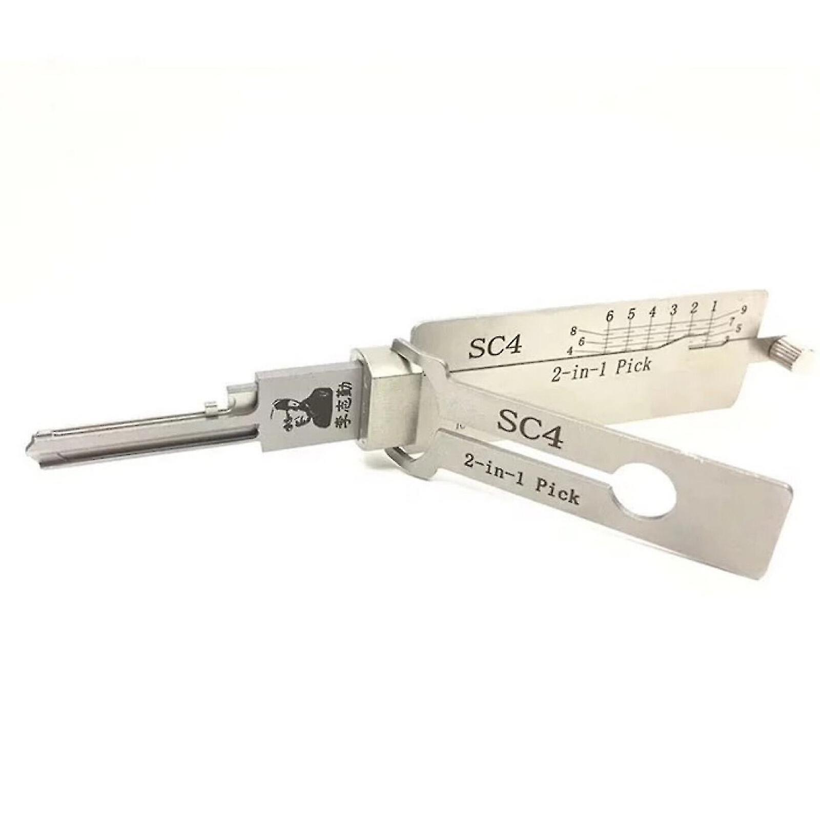 Lishi 2 in 1 tool LW4 LW5 TE2 S123 KW1 KW5 SC4 SC1 SS001 SS002 R52 M1/ MS2,100% New