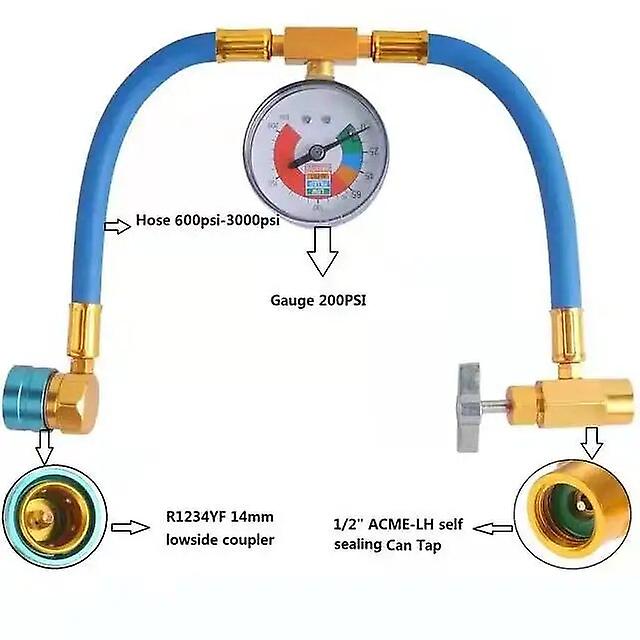 Strumento di connessione rapida per apribottiglie R134a ad alta purezza del condizionatore d'aria per auto ~ 10889