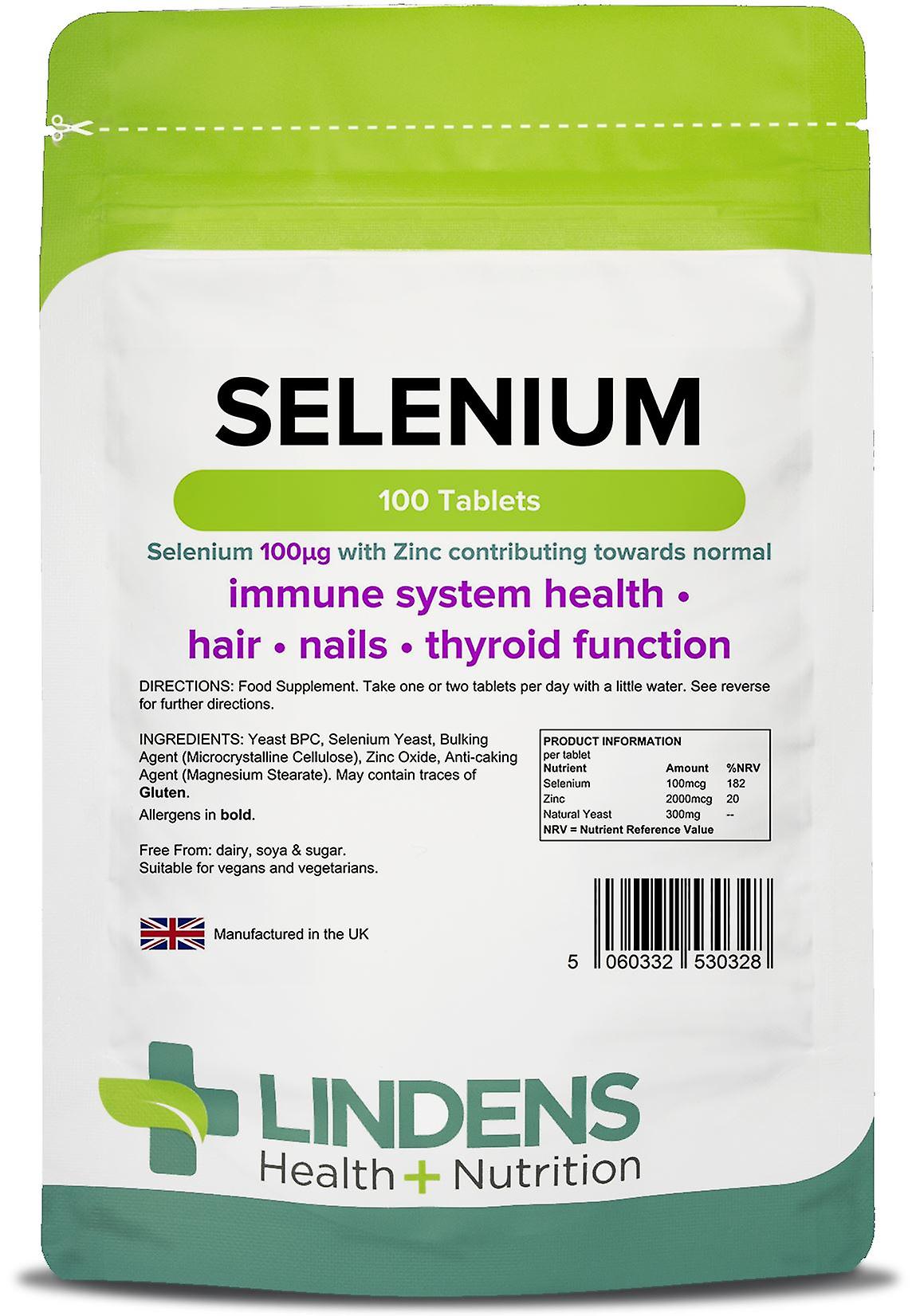 Lindens Selenium 100mcg & Zinc - 100 Tablets
