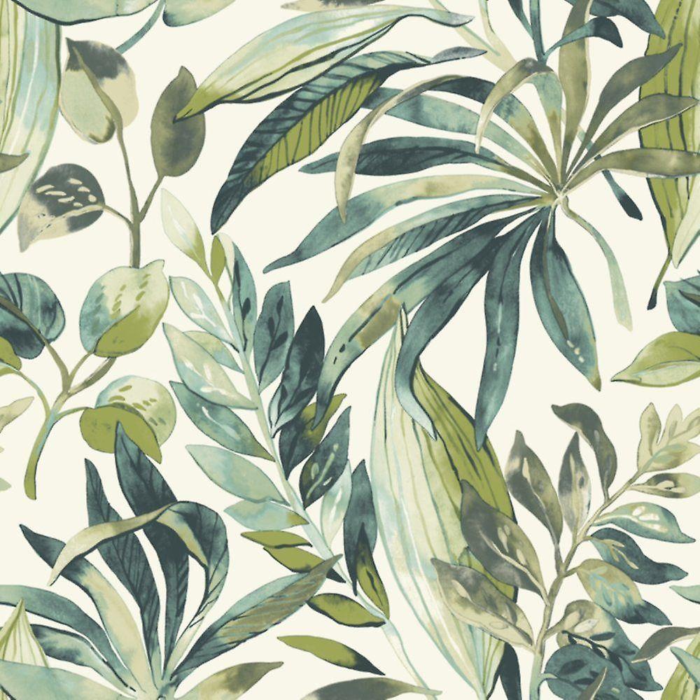 Grandeco Tropical Palm Leaf Wallpaper