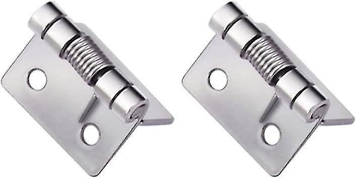 2PCS Self-Closing Spring Hinges, Stainless Steel Spring Door Hinges, Automatic Closing Hinges