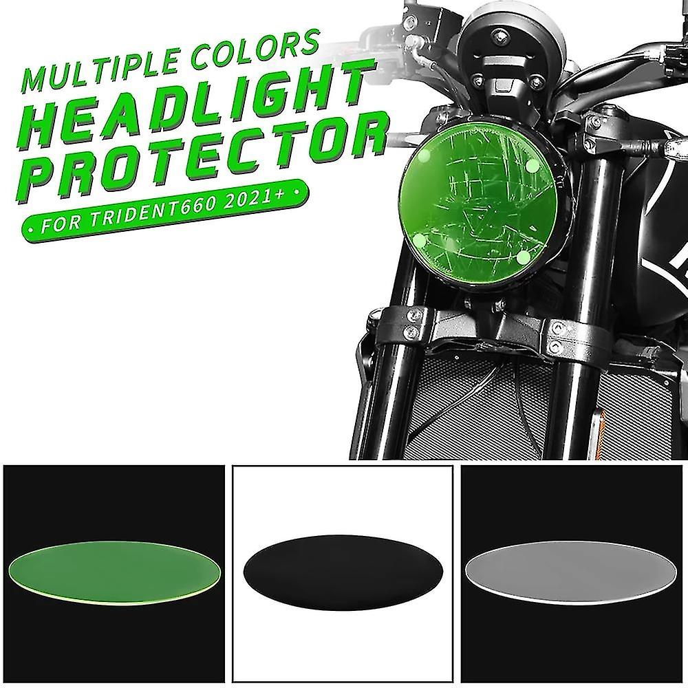 Protector De Faro De Motocicleta, Cubierta De Lente De Luz De Cabeza, Gafas De Faro Para Trident 660