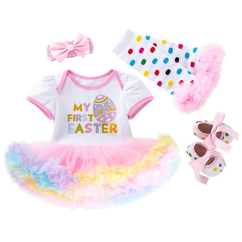4pcs Girl Outfit Easter