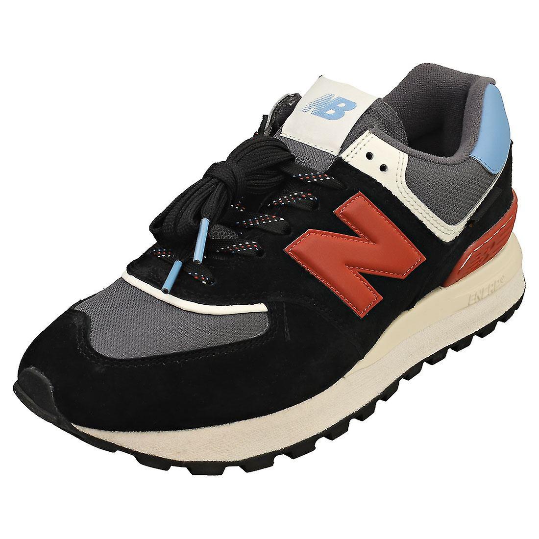 New Balance 574 Baskets mode unisexes en noir multicolore