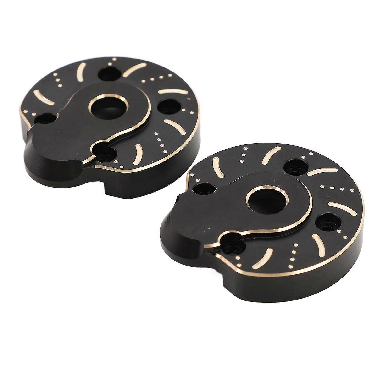 2pcs Portal Abdeckplatten Messing Portal Abdeckungen Gewichte für Capra für SCX10 III 1/10 RC Raupenauto Vorderachsabdeckungen Hinterachsabdeckungen Schwarz