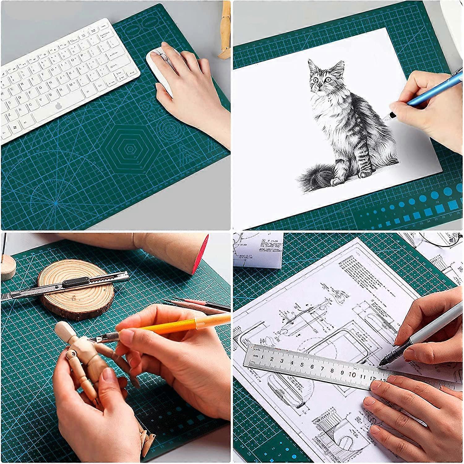 Tappetino Da Taglio Autorigenerante MOLEDA A3 45x30cm - Doppia Faccia, Griglie, Per Cucito E Modellismo - Foto 6