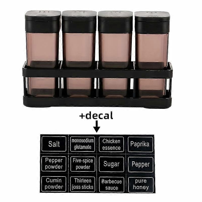 5pcs/set, Spice Shaker Jars, Transparent Spice Jar Set, Seasoning Box With Lid, Seasoning Storage Container For Spice, Salt And Pepper Shakers, Clear