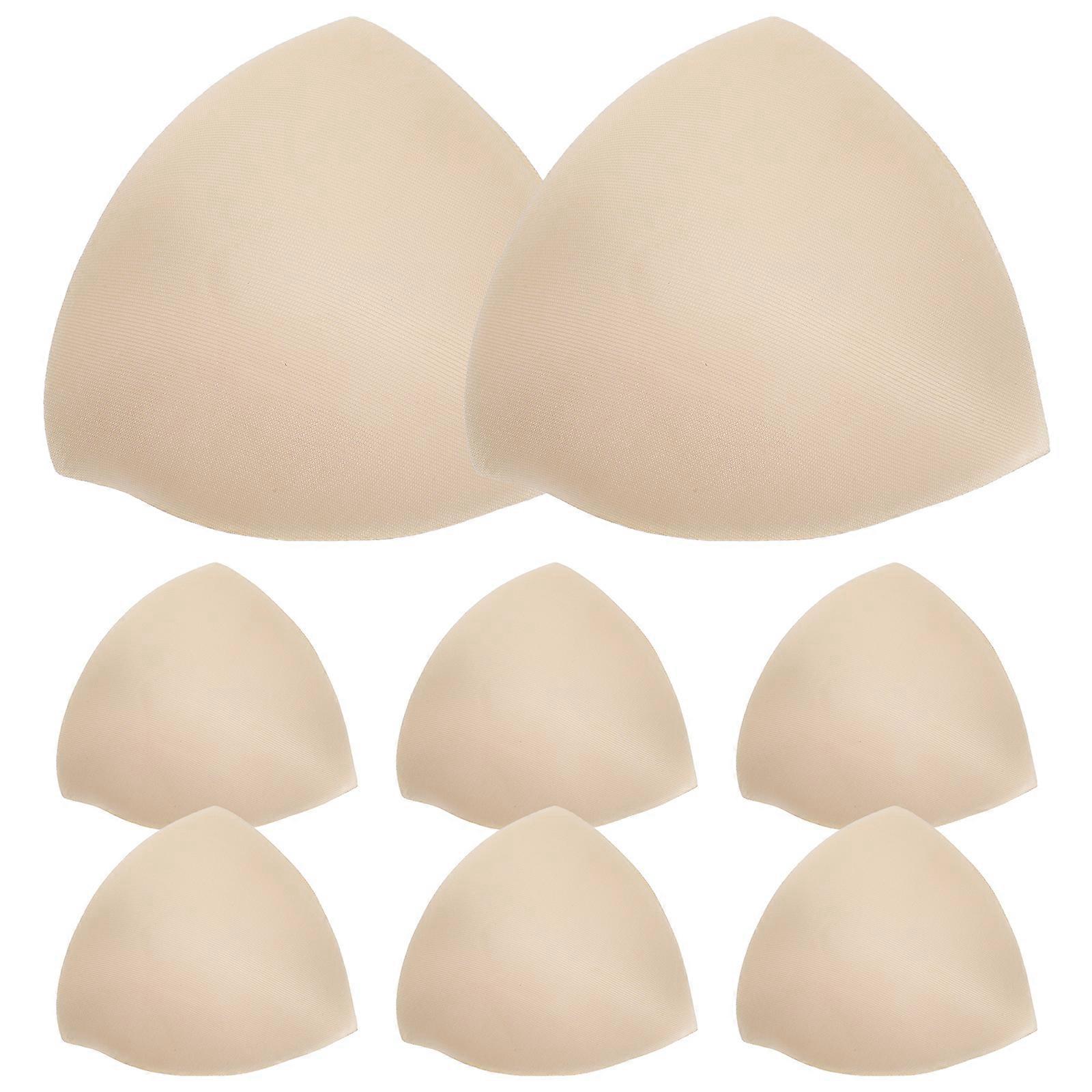 4Pair Removable Cup Bra Pad Insert Pads Underwear Accessories(Skin-Color)