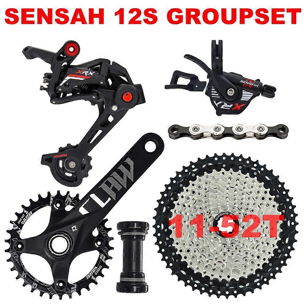 SENSAH XRX MTB 12 Speed Groupset Shift Lever + Rear Derailleur 11-50/52T Cassette KMC X12 Chain For Mountain Bike M8100