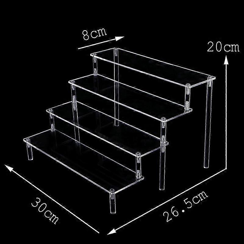 Gyfdym Action Figure Display Stand Toy Model Display Stand Decoration Put Doll Doll Hand Handle Trapezoidal Shelf Box Accessories