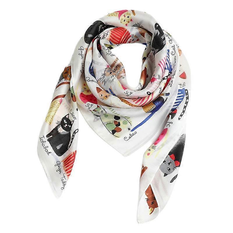 Women Elegant Soft Scarf Cat Shawl