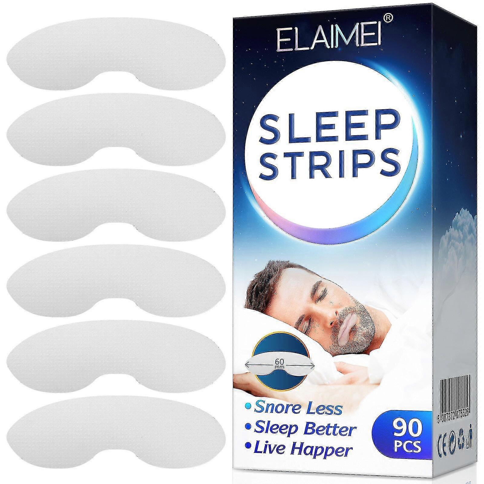 Anti-sleeping Strips 90pcs/box Unique Shape Comfortable Wearing Anti-snoring Correction Closed-mouth Patch